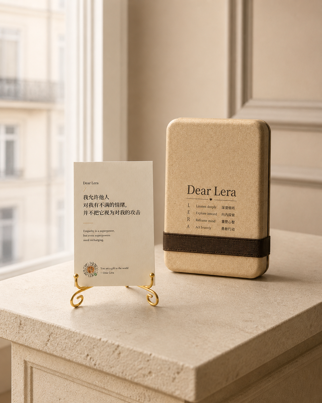 晨光中的 Dear Lera 心锚卡礼盒